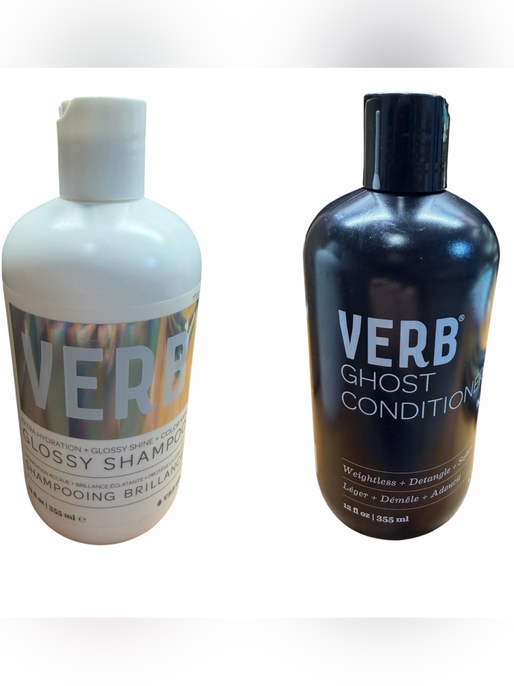 Verb Duo: Glossy Shampoo & Ghost Conditioner 355ml each.